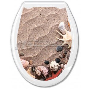 Крышка для унитаза (жесткое) ОКЕАН Песок (10)
